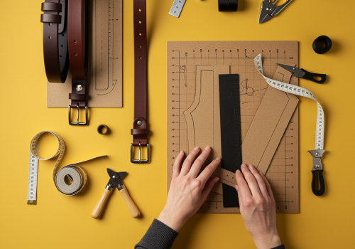 Modelação de cintos e modelos de pequena marroquinaria